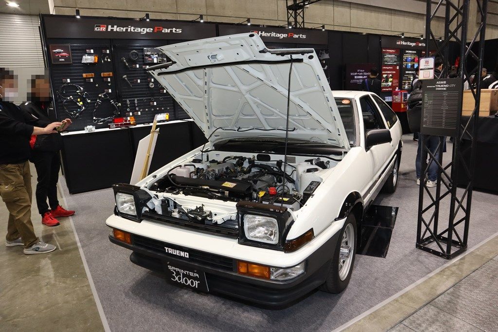 トヨタが展開する「GRヘリテージパーツ」（写真：筆者撮影）