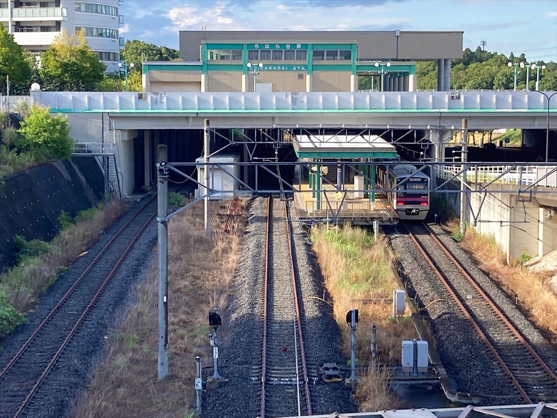 京成千原線の終点、ちはら台駅（筆者撮影）