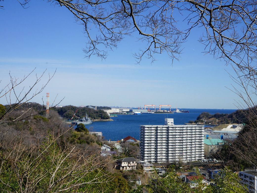 現地からの眺望。眼下に海が見えて好天の日は気持ちが良い。時には汽笛などが聞こえることも（写真：エンジョイワークス提供）