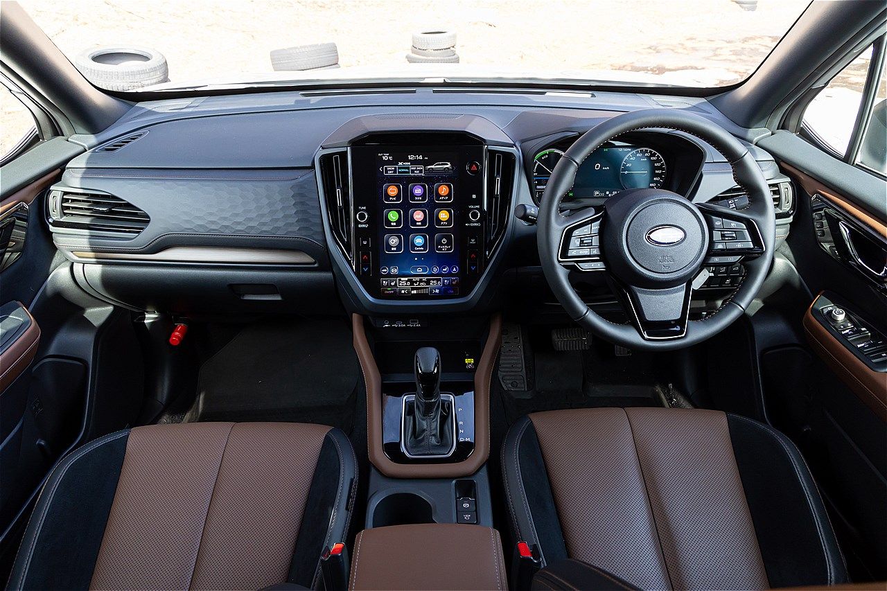 スバル「フォレスター」雪上試乗会の様子（写真：三木 宏章）