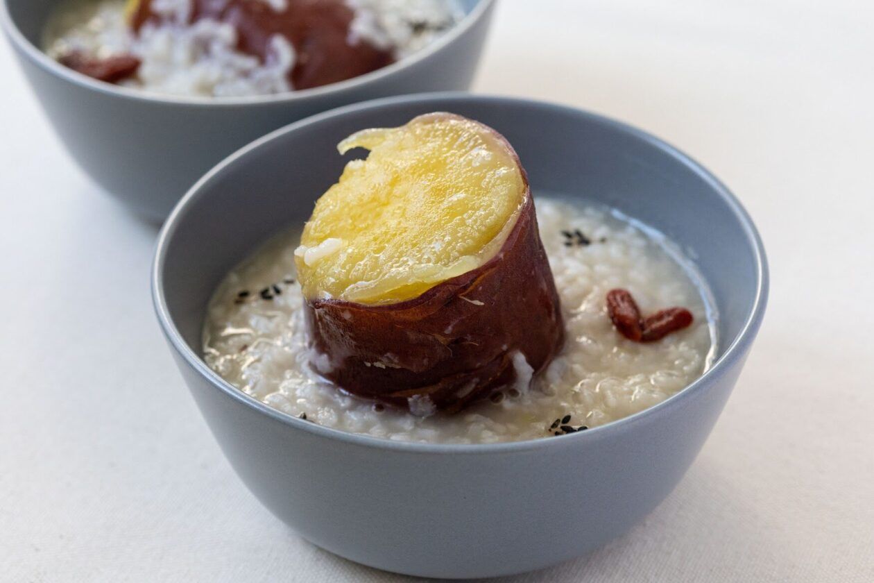 ごろっとさつまいものお粥（写真提供：鈴木かゆさん）