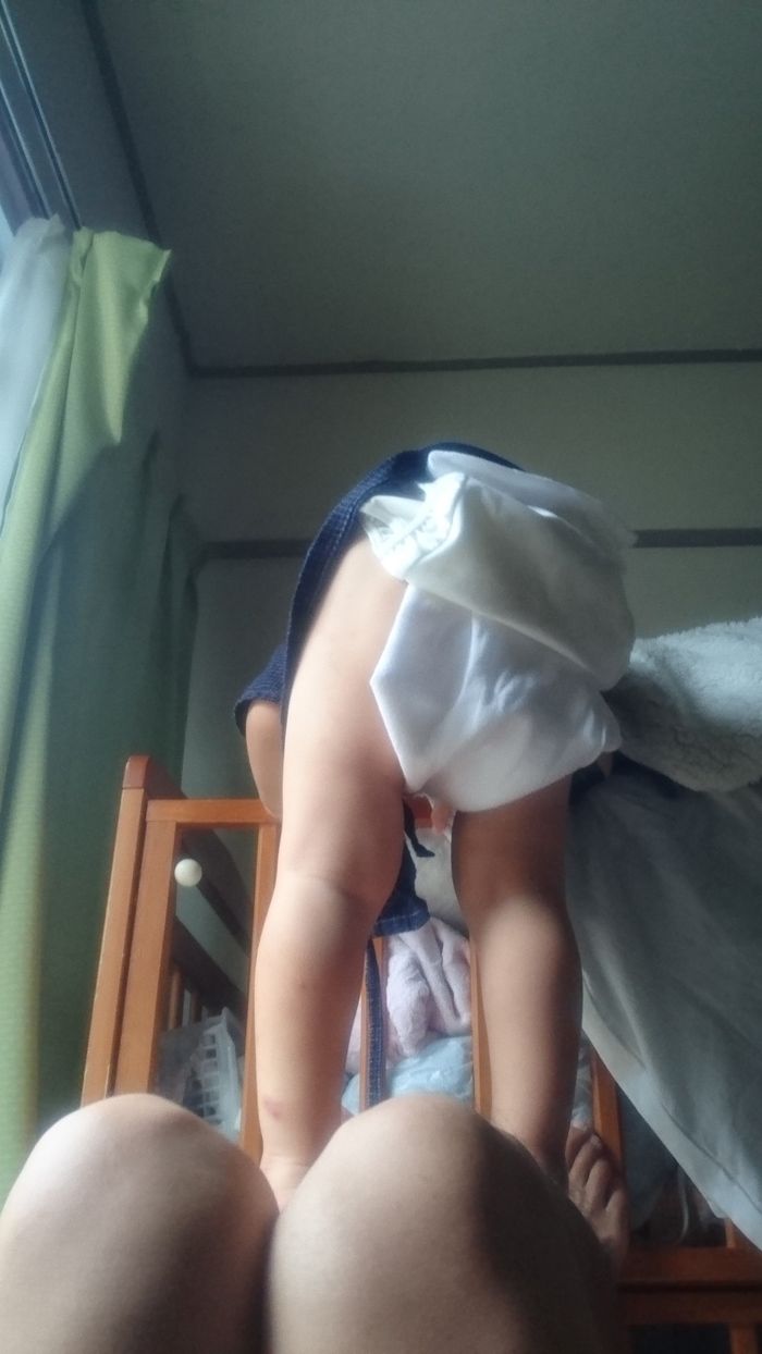 布オムツでフンドシ（写真：中山さん提供）