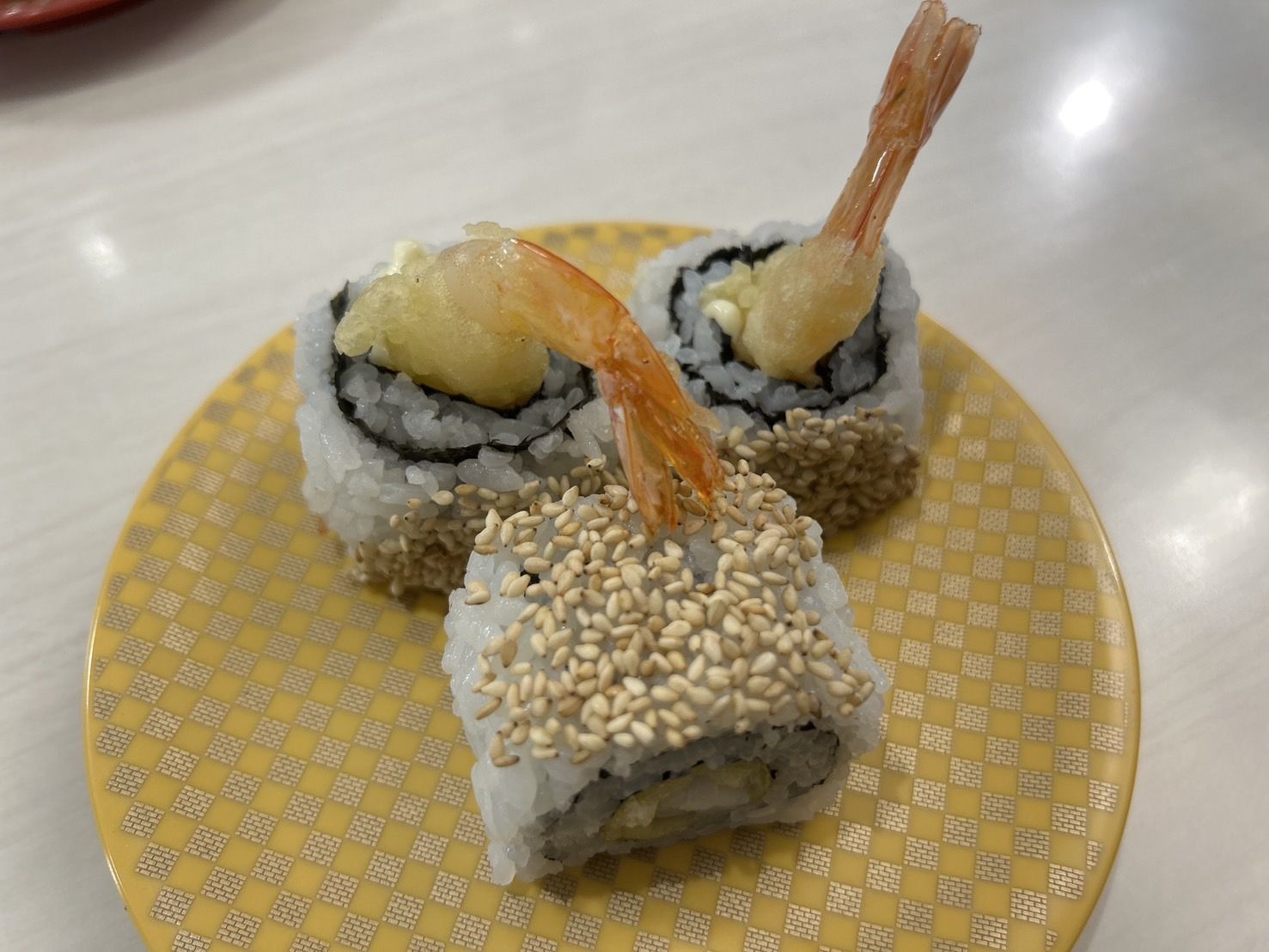 魚べいの『えび天巻（160円）』その２