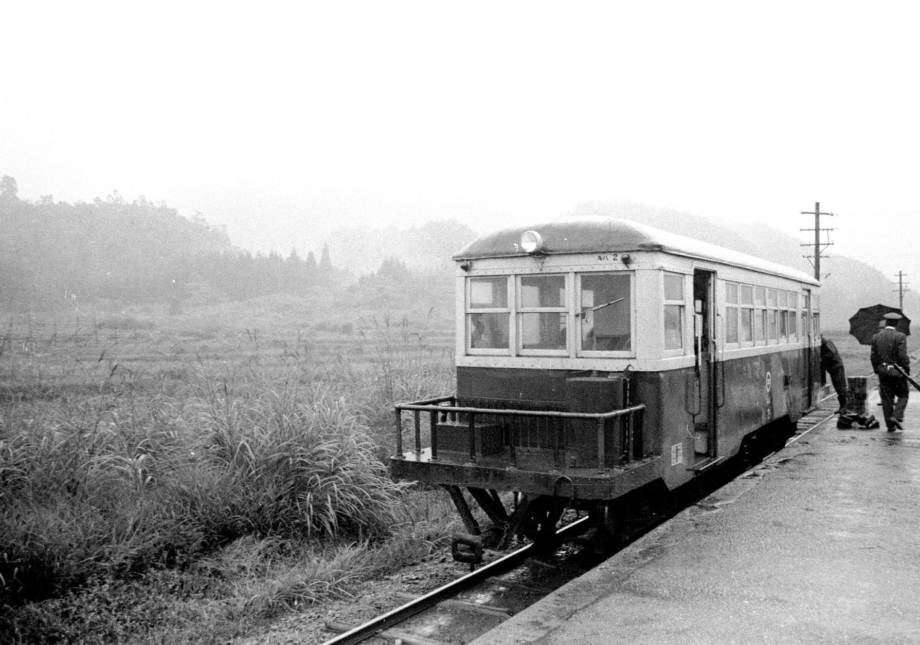 尾小屋鉄道の金平駅。映画「男はつらいよ」に登場した（撮影：南正時）