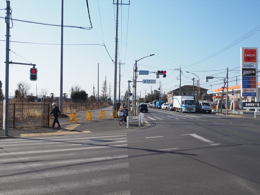 延伸区間の軌道は新青梅街道の中央に建設する計画だ（記者撮影）