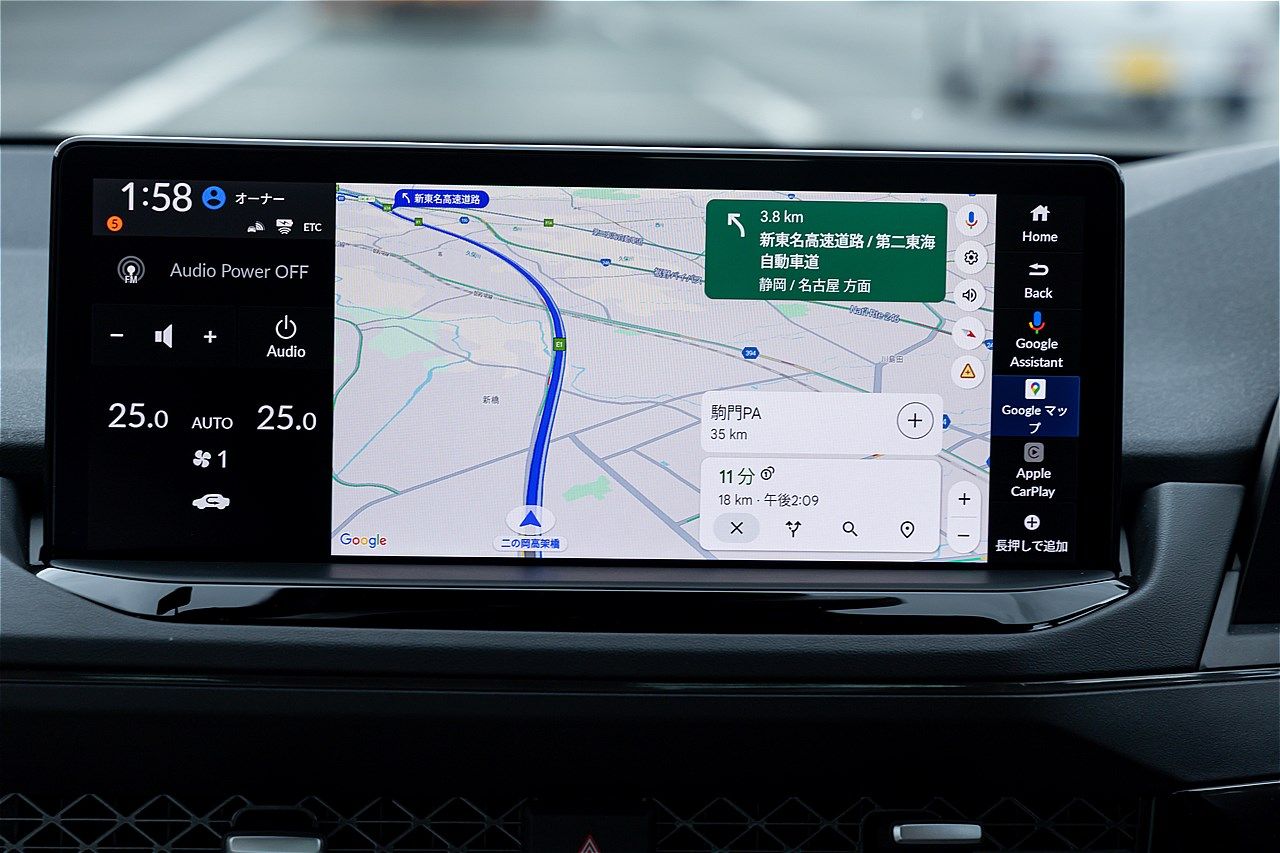 ホンダ量販モデル初のハンズオフ機能を搭載した「アコード e:HEV Honda SENSING 360＋」（写真：三木 宏章）