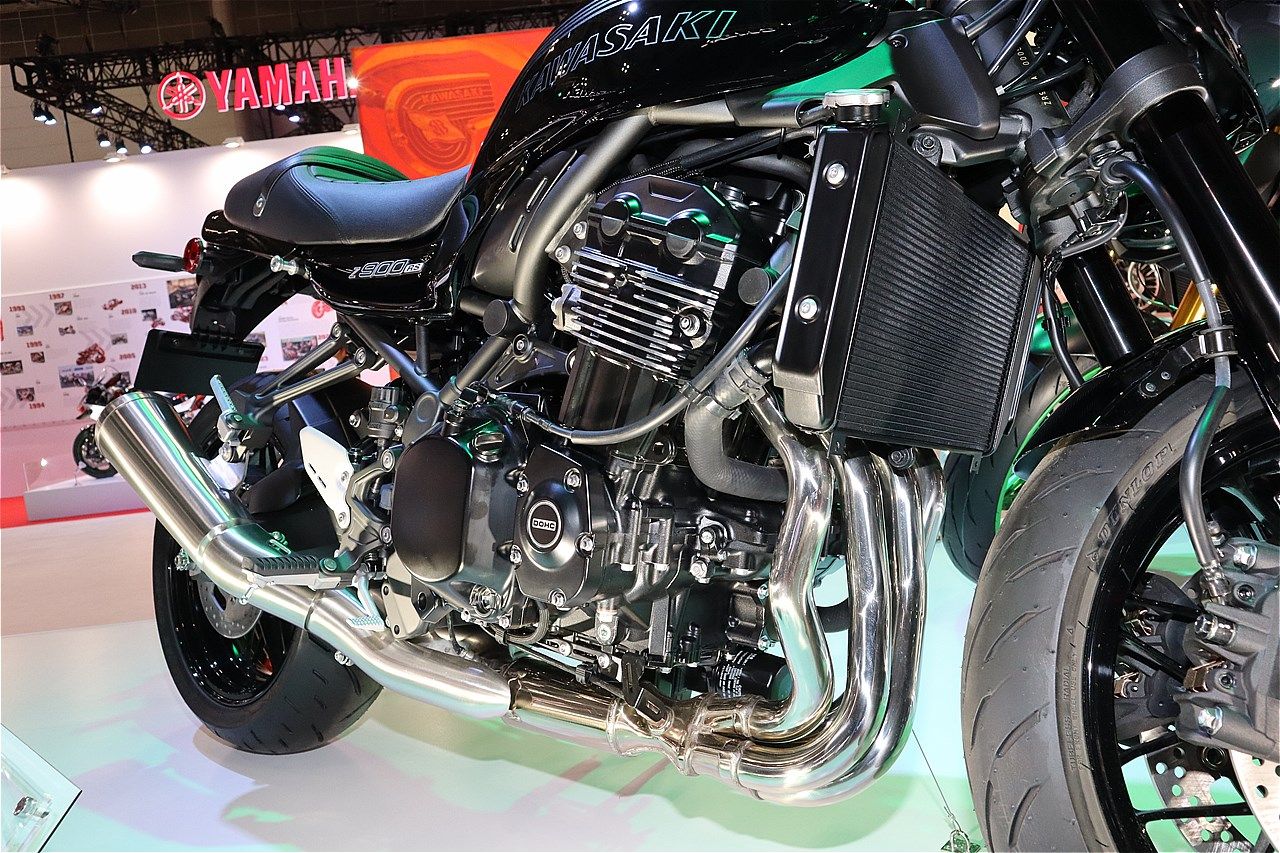 カワサキの新型「Z900RSカフェ」(筆者撮影）