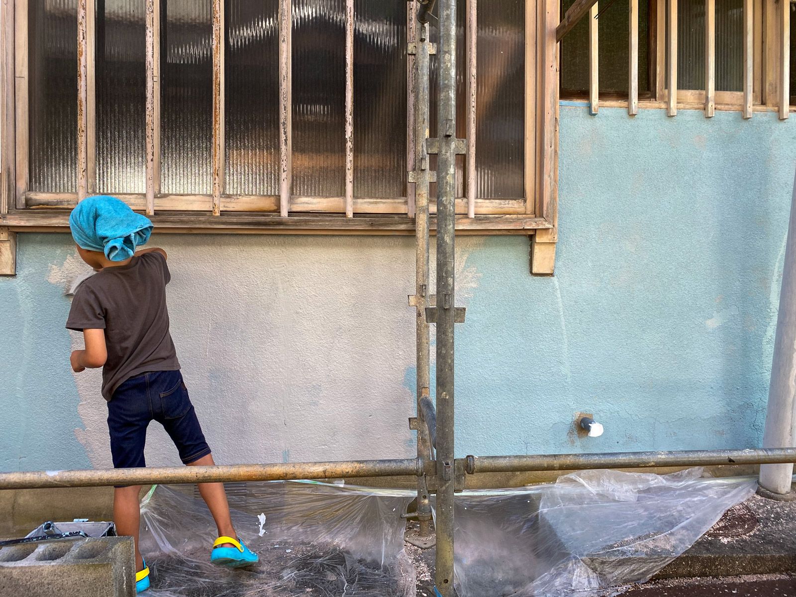 益実荘DIYの様子