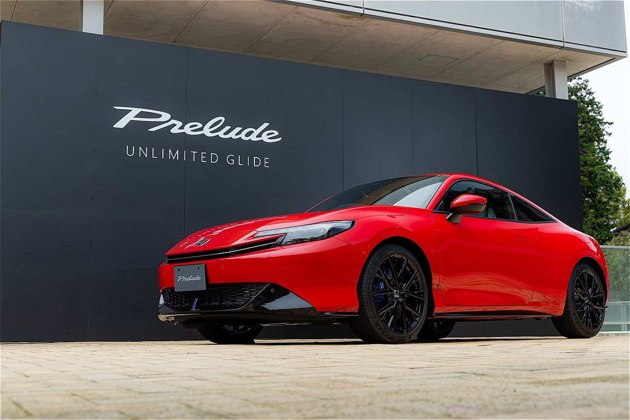 ホンダの新型「プレリュード」（写真：三木 宏章）