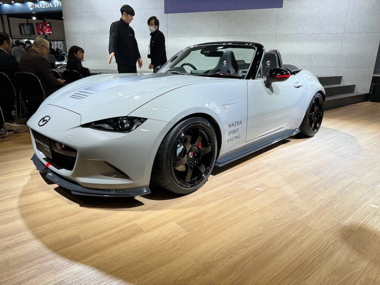 今度市販予定というMAZDA SPIRIT RACINGのロードスター（筆者撮影）