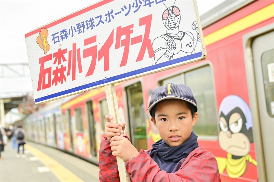 11月9日に石巻駅で開いた「マンガッタンライナーⅡ」引退撮影会の様子（撮影：武川健太）