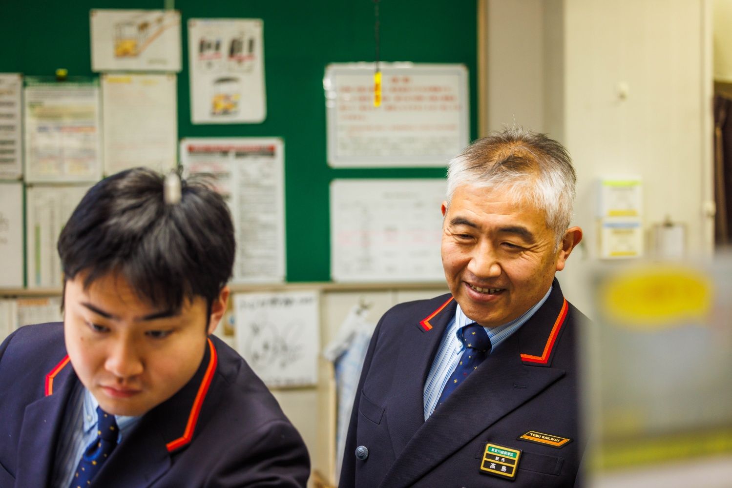 能力開発センターで新入社員教育にも携わってきた髙島駅長（撮影：鼠入昌史）
