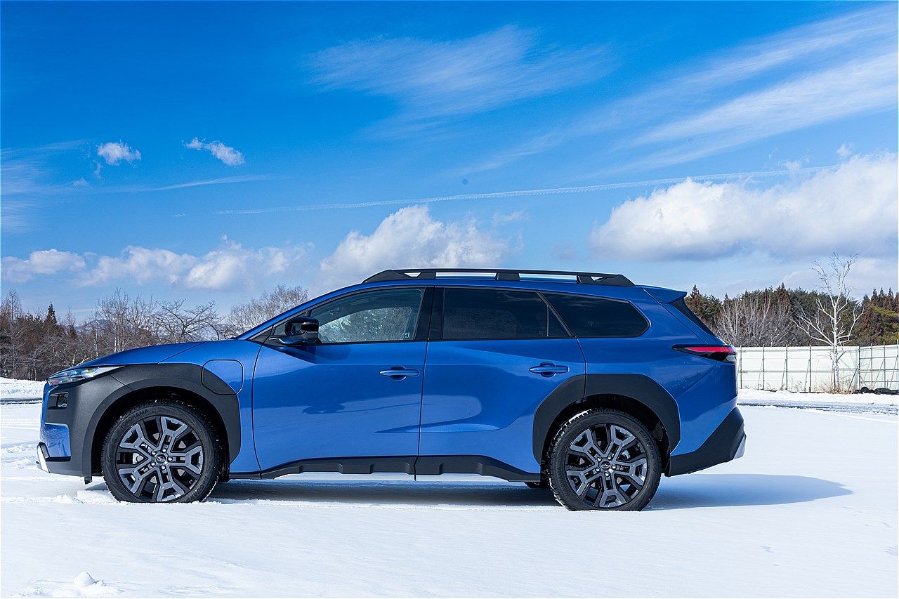 2026年4月上旬に正式発表予定、スバル新型BEV「トレイルシーカー」のプロトタイプ（写真：三木 宏章）