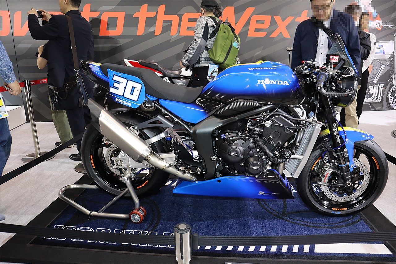 第52回 東京モーターサイクルショーに展示されたホンダ「CB1000Fコンセプト」(筆者撮影）