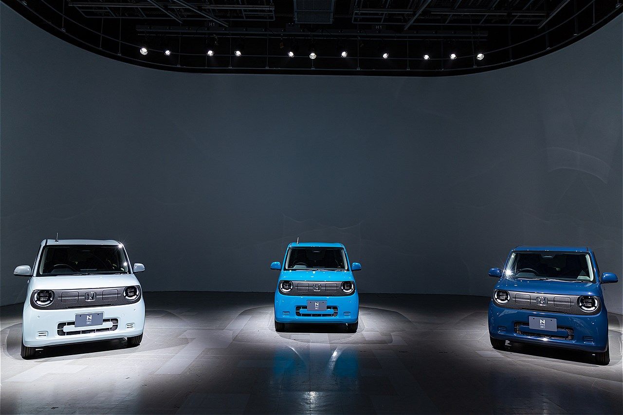 ホンダの新型軽自動車EV「N-ONE e:」（写真：三木 宏章）
