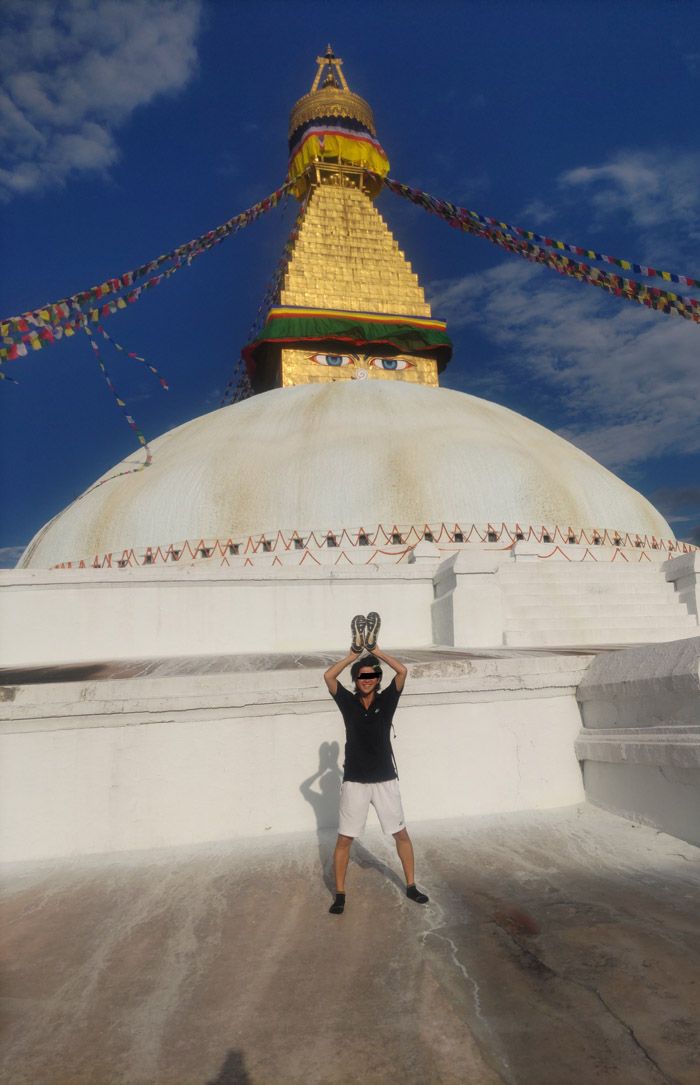 ネパール×YONEX（筆者撮影）