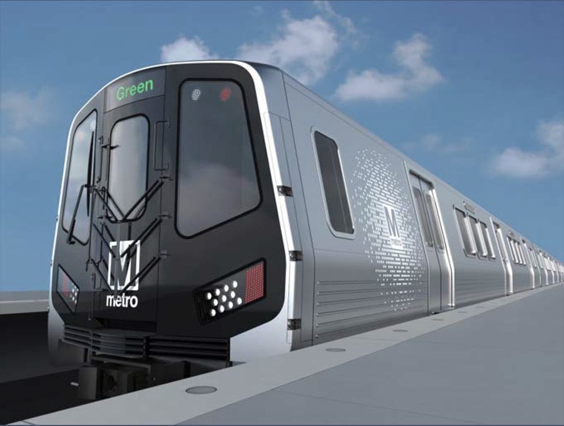 日立が受注したワシントンDCメトロの次世代車両8000系のイメージ（画像：日立製作所）