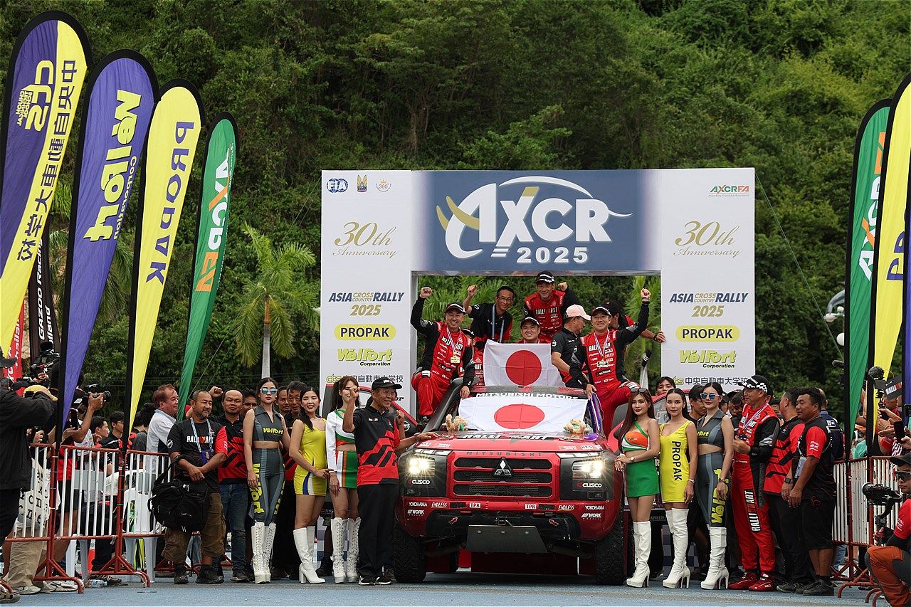 アジアンクロスカントリーラリー2025とチーム三菱ラリーアートの様子（写真：三木 宏章）