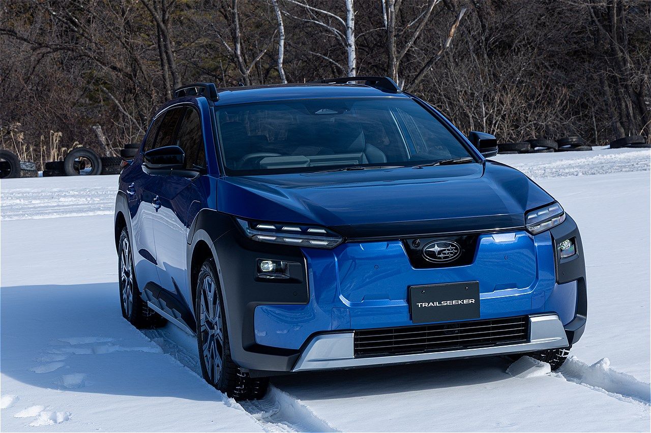 2026年4月上旬に正式発表予定、スバル新型BEV「トレイルシーカー」のプロトタイプ（写真：三木 宏章）