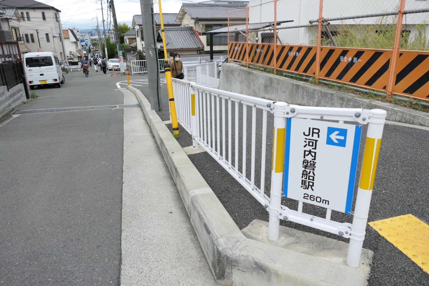 河内森駅はJR河内磐船駅との乗り換え利用が多い（記者撮影）