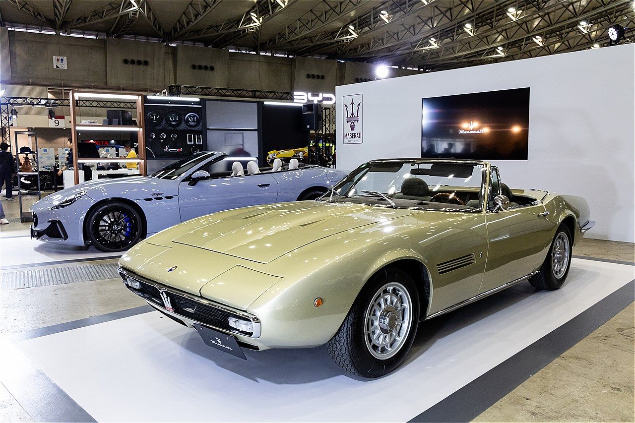 オートモビルカウンシル2025でのマセラティ ジャパンの展示内容（筆者撮影）
