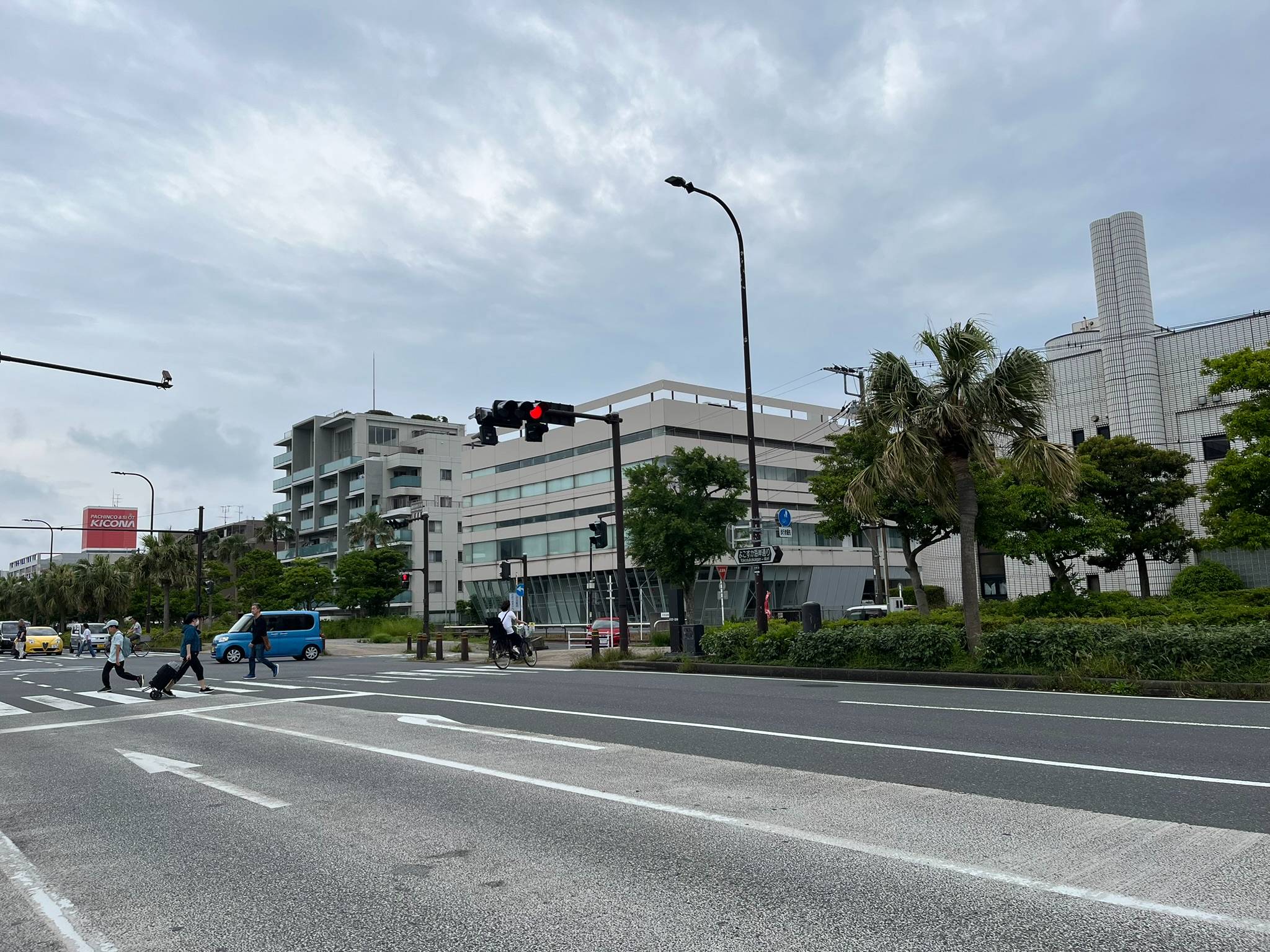 開放感ある道路です（筆者撮影）
