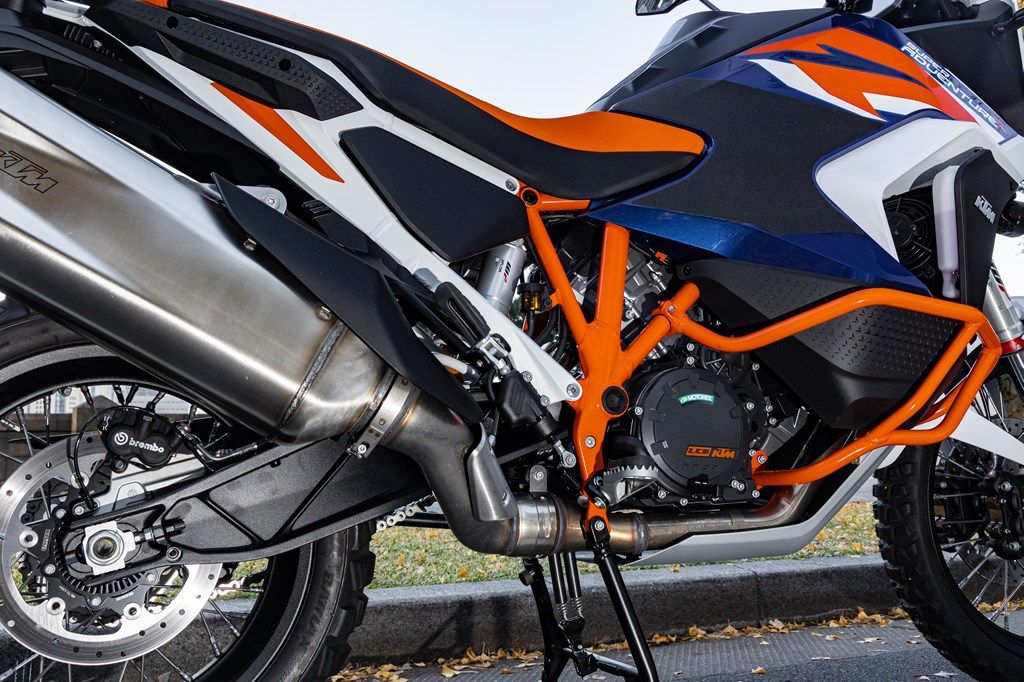 KTM「1290 スーパーアドベンチャーR」のディテール（東洋経済オンライン編集部撮影）