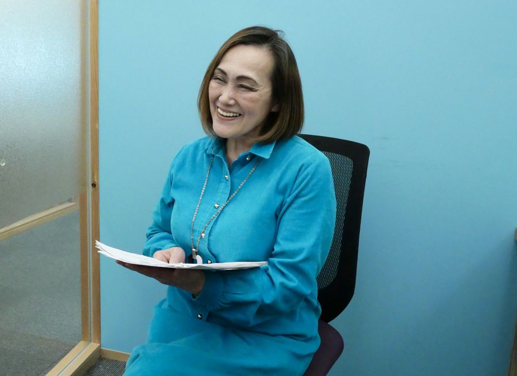 「とくに最初は、親の体力、気力を見守り、そして言葉や行動で寄り添うことが肝心です。少しずつ空気が変わってきますから」と近藤さん（写真：筆者撮影）