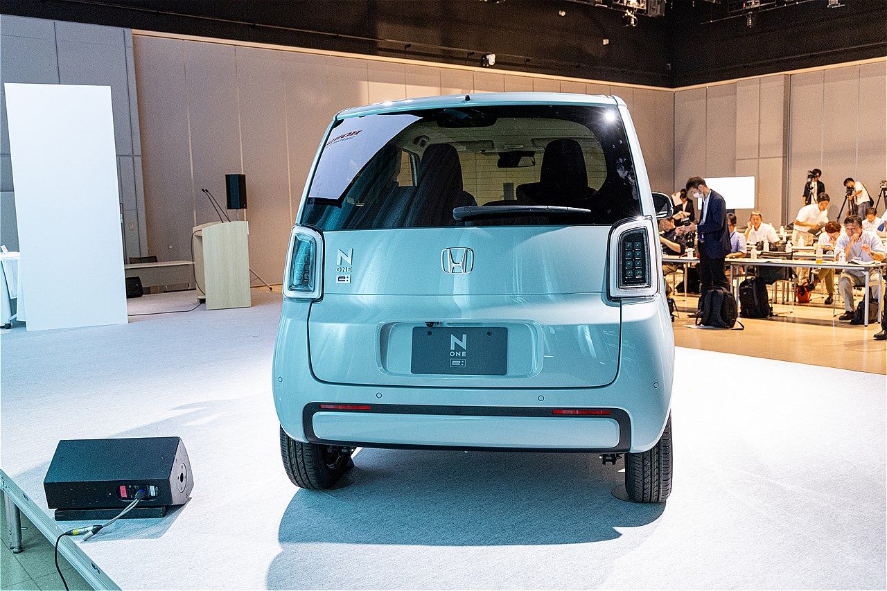 ホンダの新型軽乗用EV「N-ONE e:」（写真：三木 宏章）