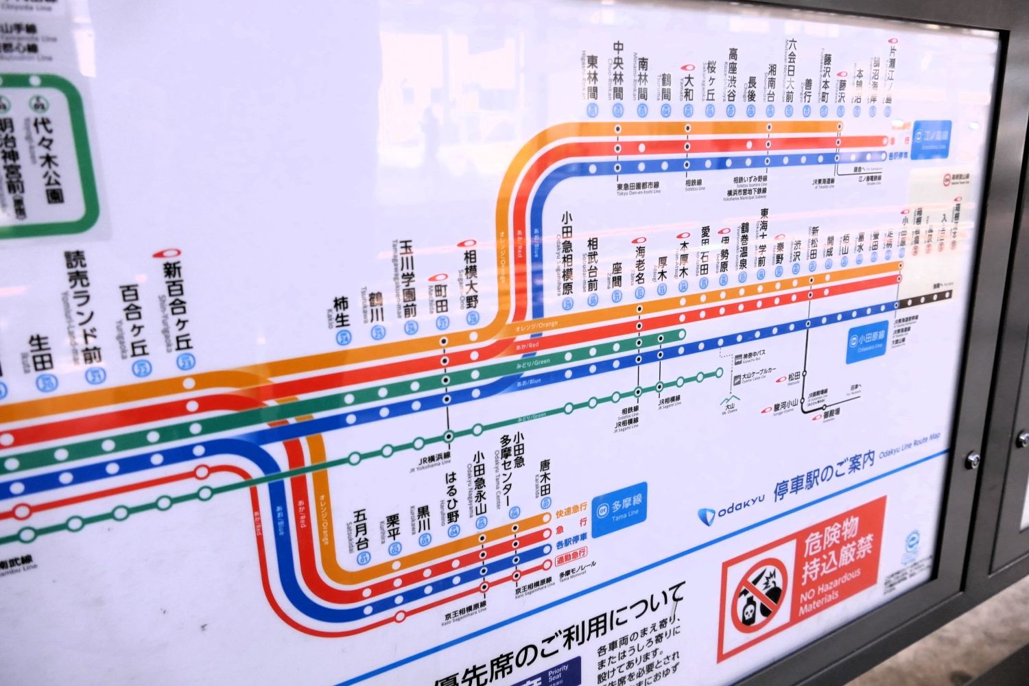 小田原線から分岐する多摩線。起点の新百合ヶ丘駅にはすべての種別が停車する（記者撮影）