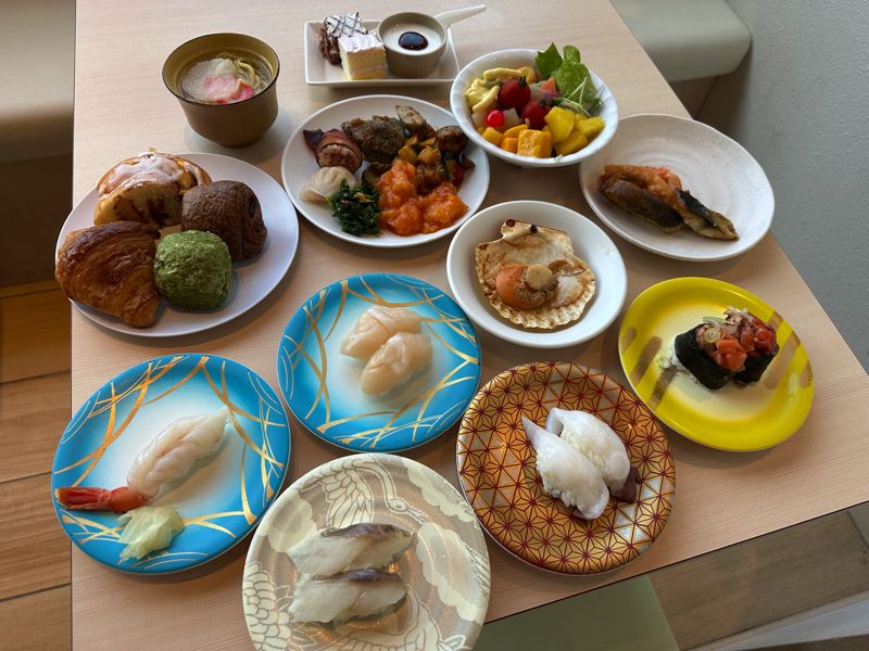 朝食ビュッフェ（筆者撮影）