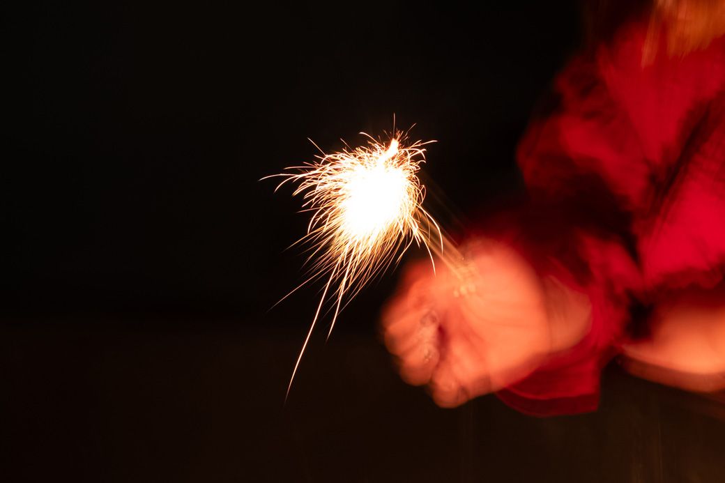 西の線香花火（写真：筆者撮影）