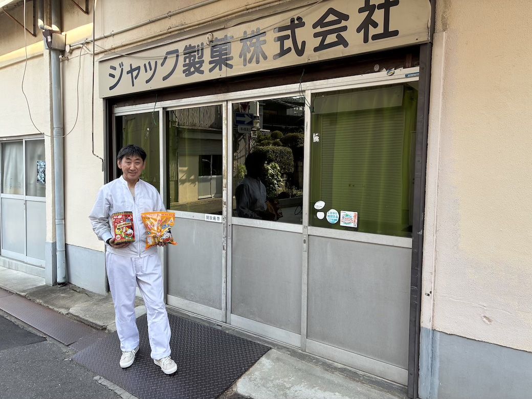 ジャック製菓の中野幹社長(筆者撮影)