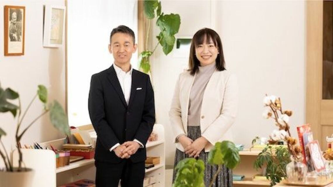 東北大学加齢医学研究所教授の瀧靖之氏とモンテッソーリ・ファーム代表 あべようこ氏