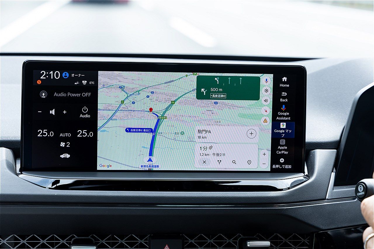 ホンダ量販モデル初のハンズオフ機能を搭載した「アコード e:HEV Honda SENSING 360＋」（写真：三木 宏章）