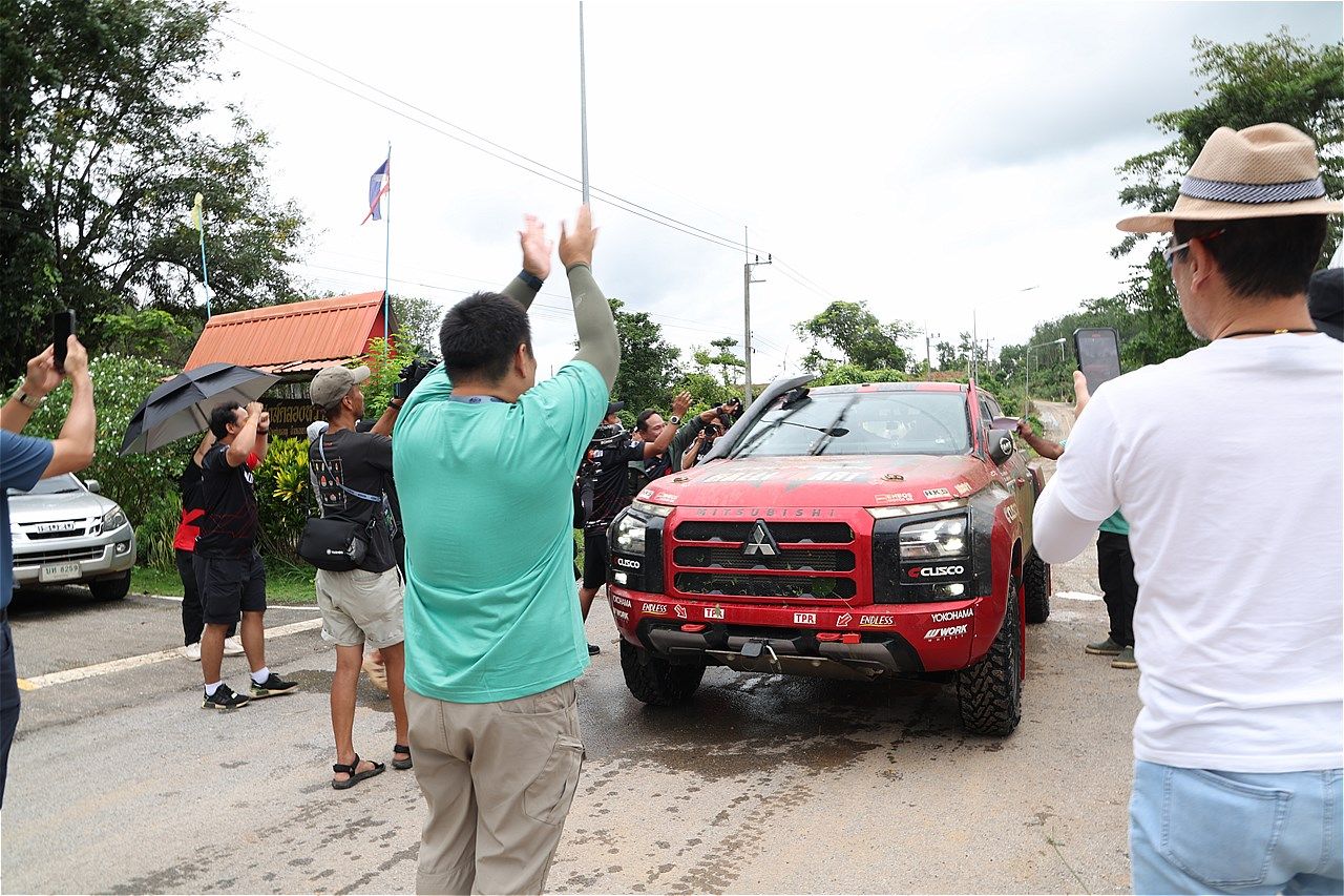 アジアンクロスカントリーラリー2025とチーム三菱ラリーアートの様子（写真：三木 宏章）