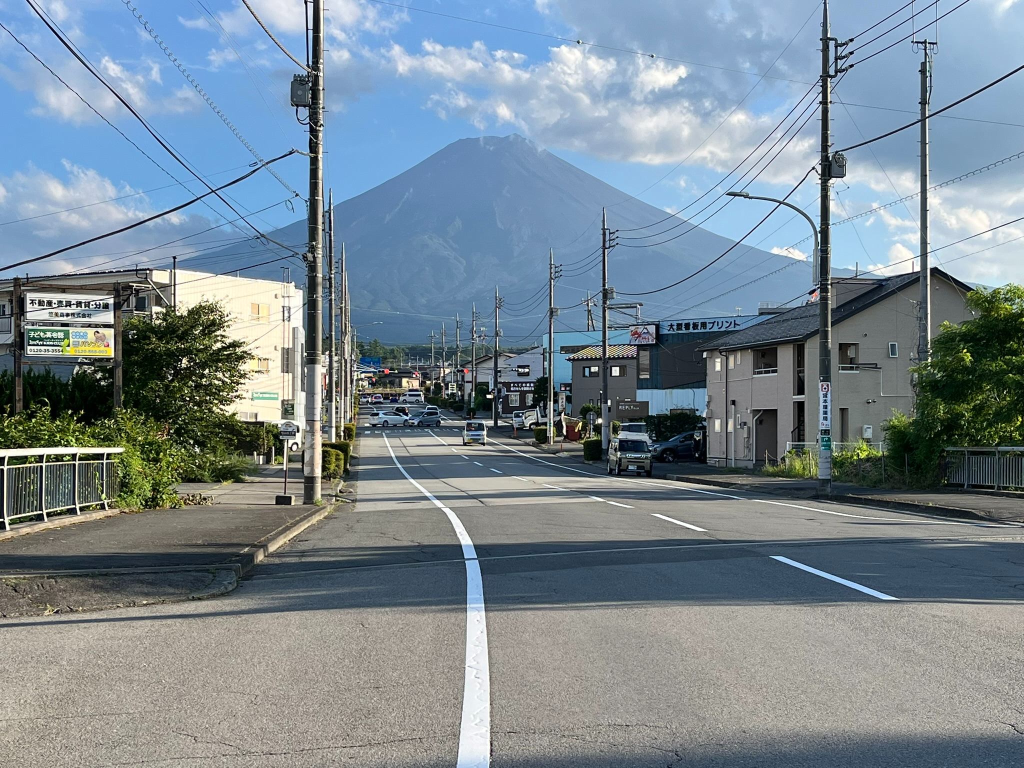 立派な富士山の姿（筆者撮影）