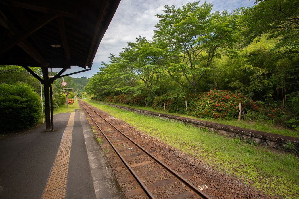駅の線路は1本を残すのみ（筆者撮影）