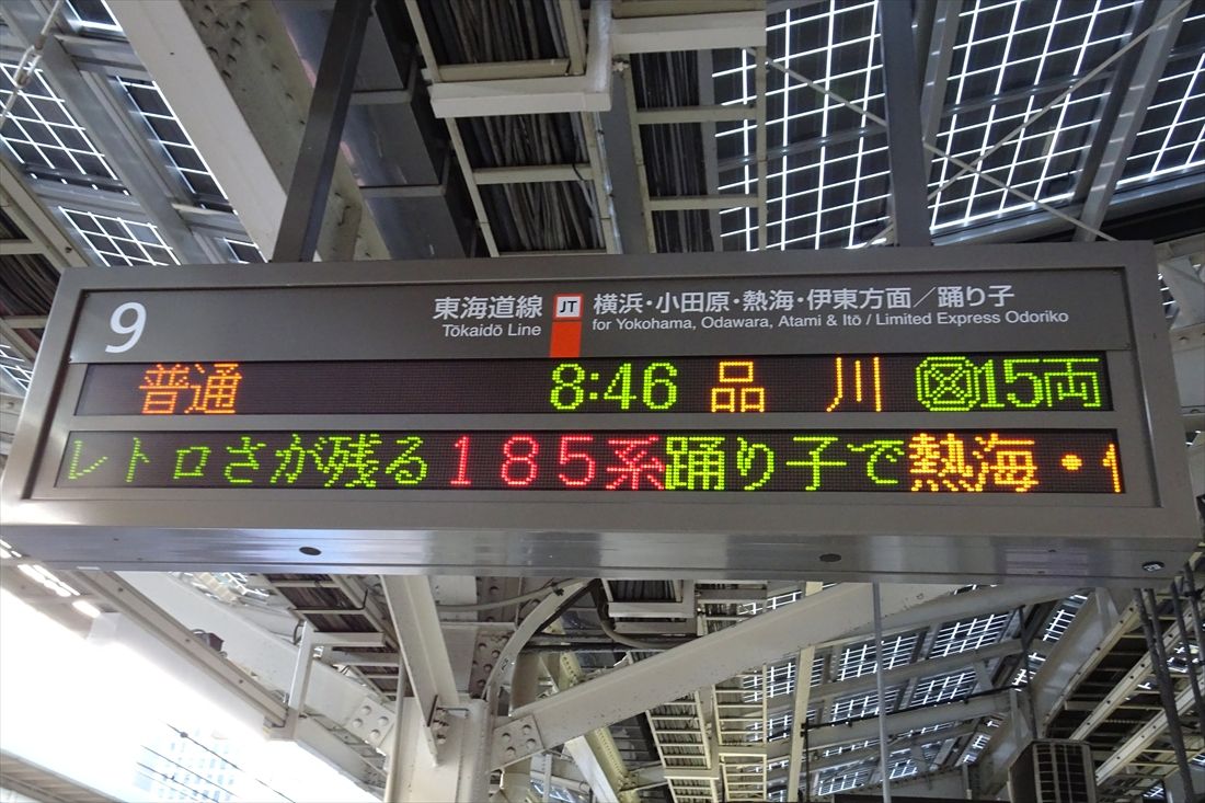 晩年は「レトロさ」が売りの車両になった185系＝2021年（撮影：南正時）