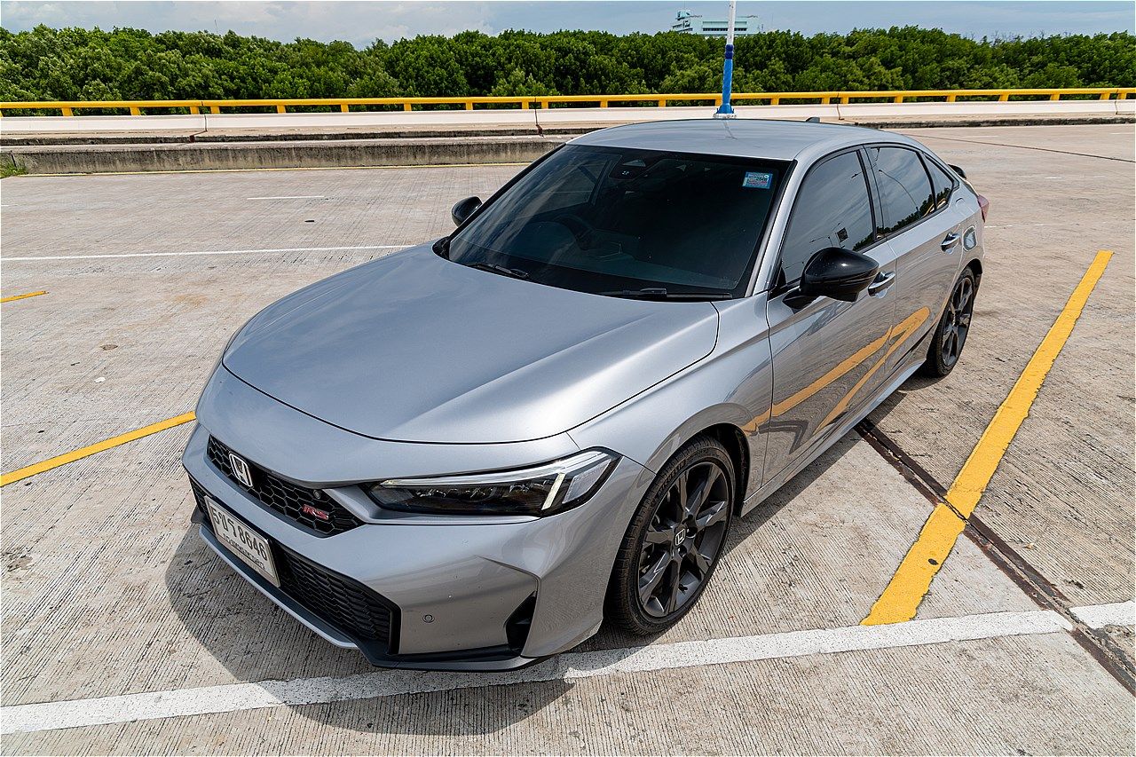 タイで試乗したホンダ「シビック e:HEV RS」（写真：筆者撮影）