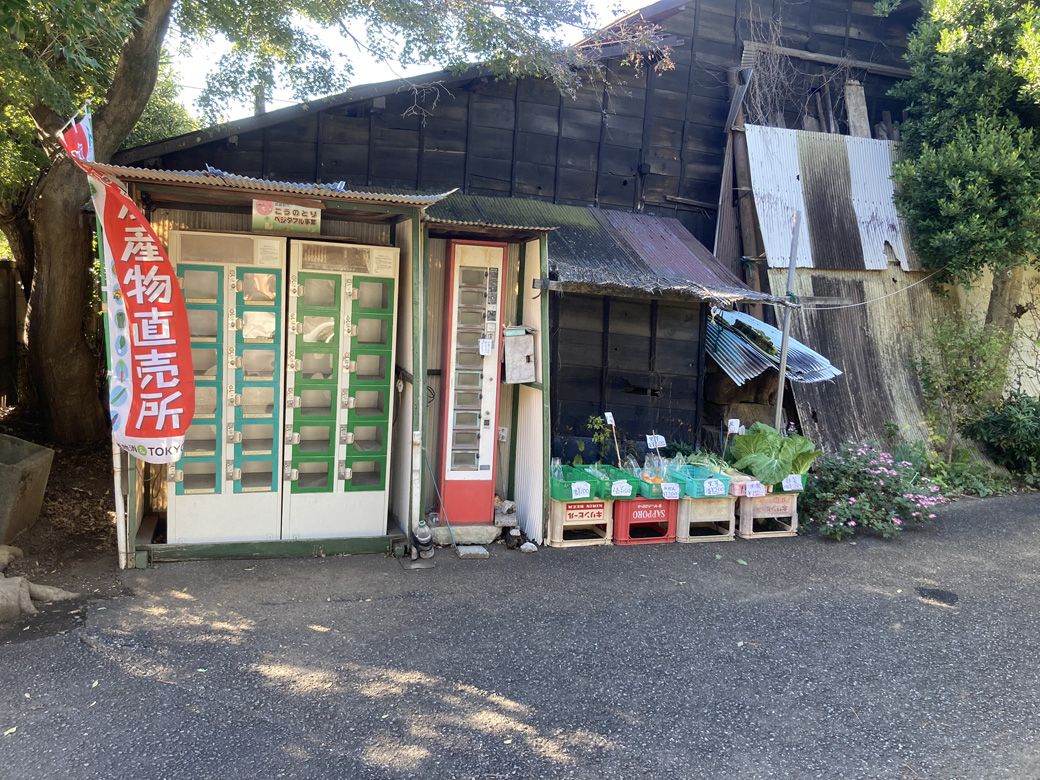 自然豊かな武蔵境。ちょっと歩くと野菜の直売所もあった（筆者撮影）