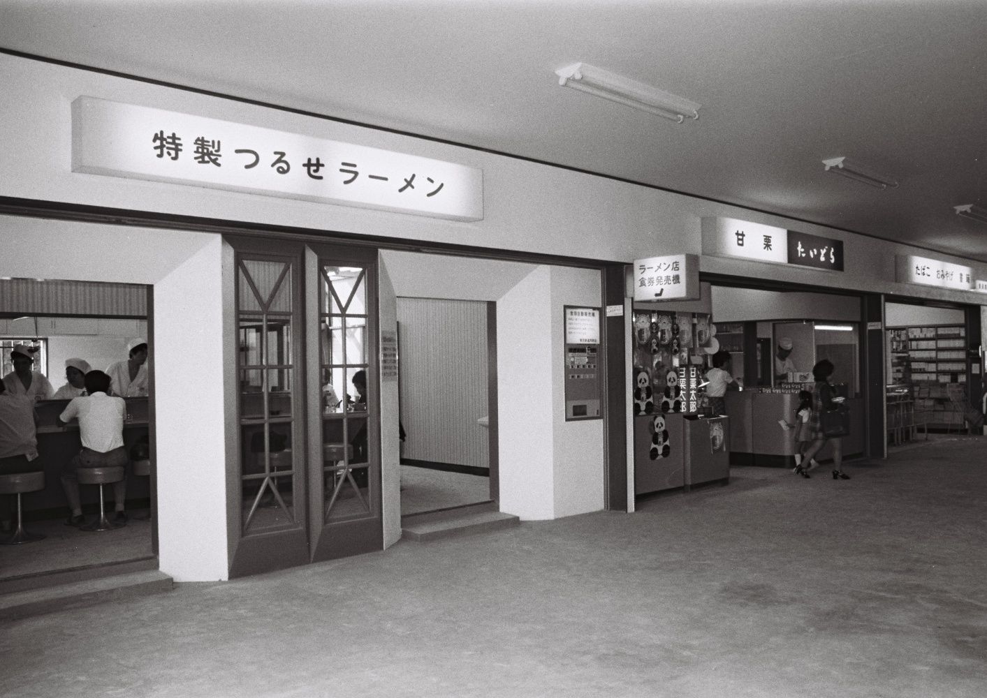 鶴瀬駅の橋上駅舎＝1973年（写真：東武博物館）