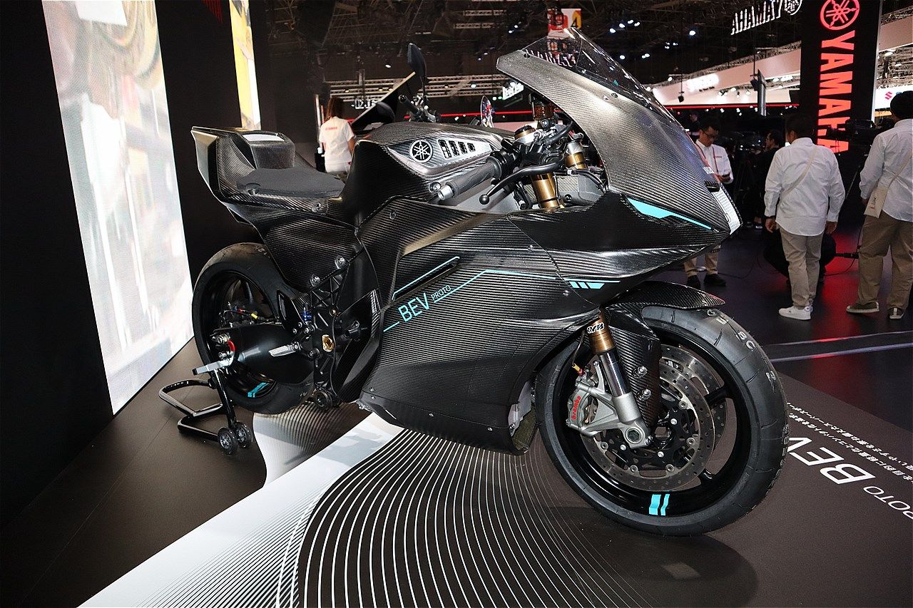 ヤマハの「プロトBEV」（写真：筆者撮影）