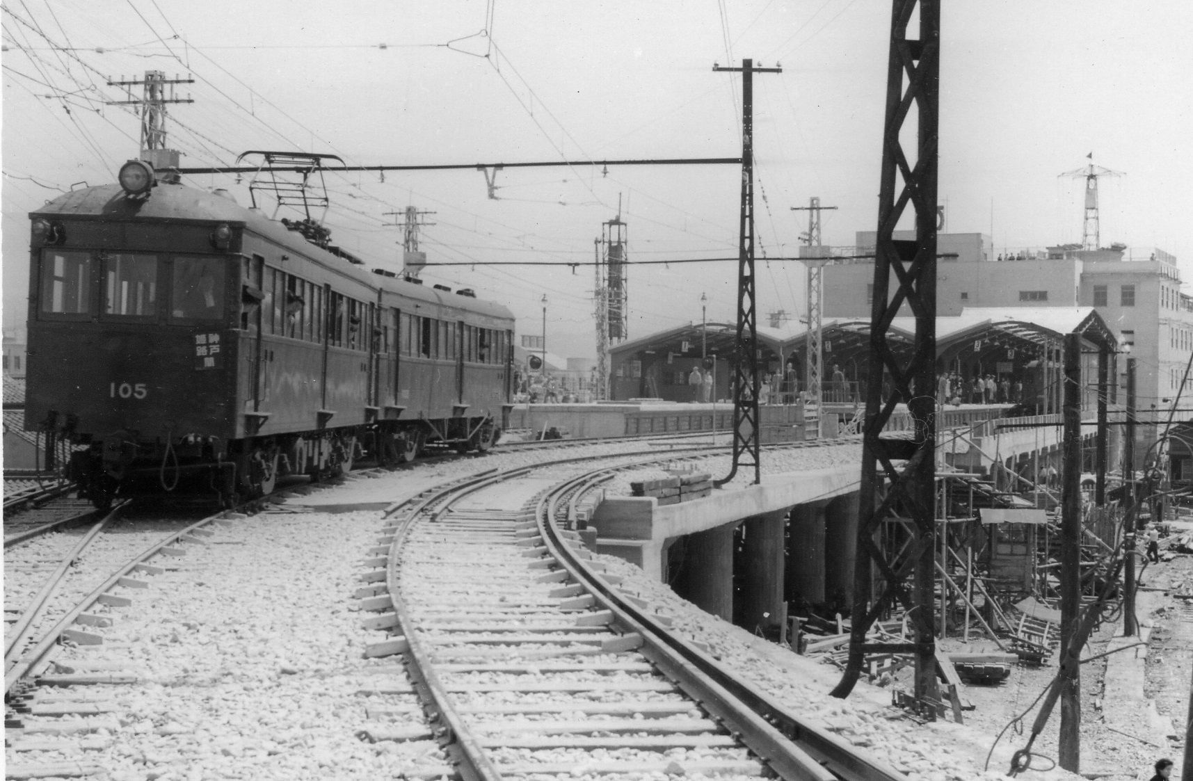 1954年当時の山陽姫路駅