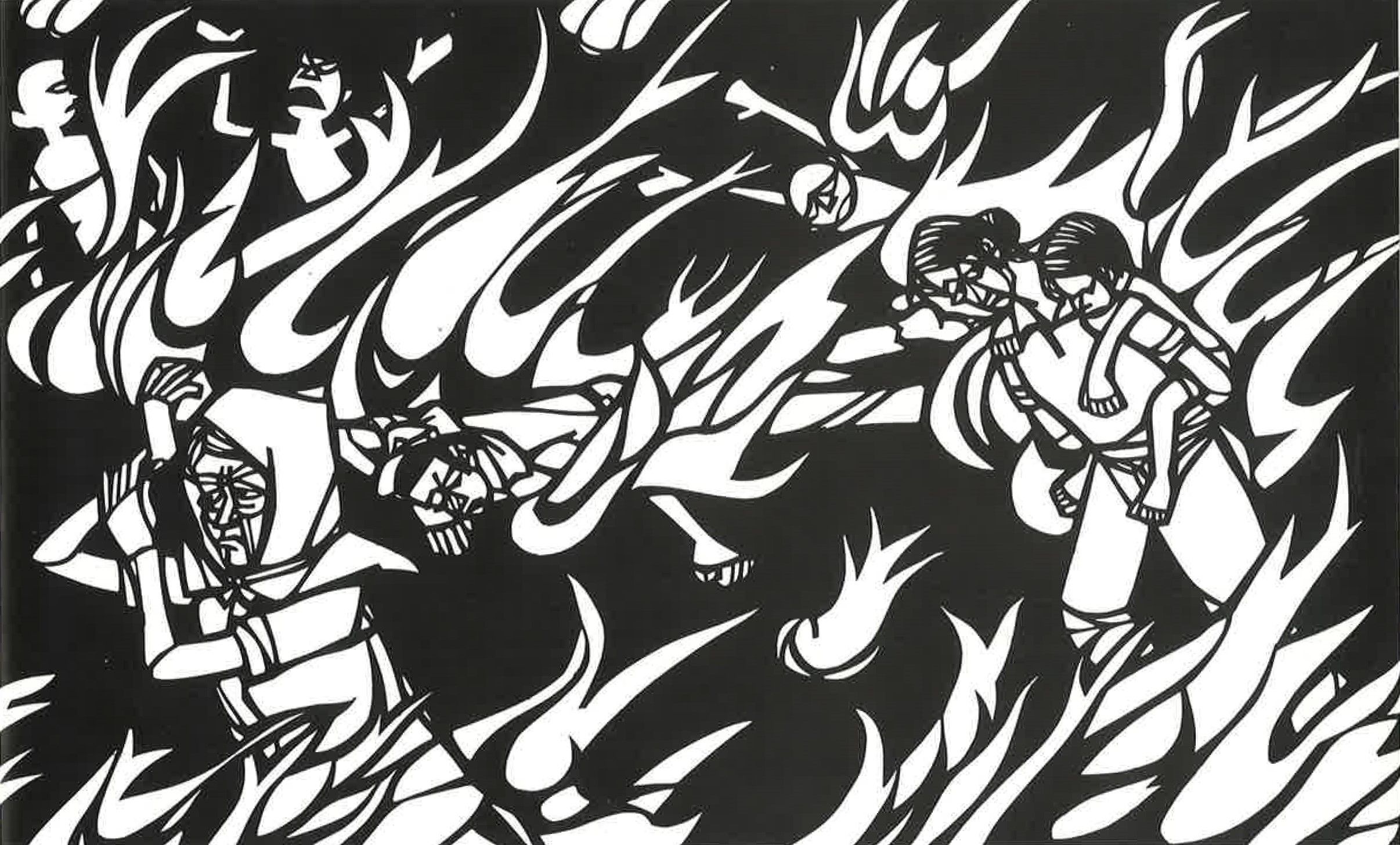 原爆の切り絵