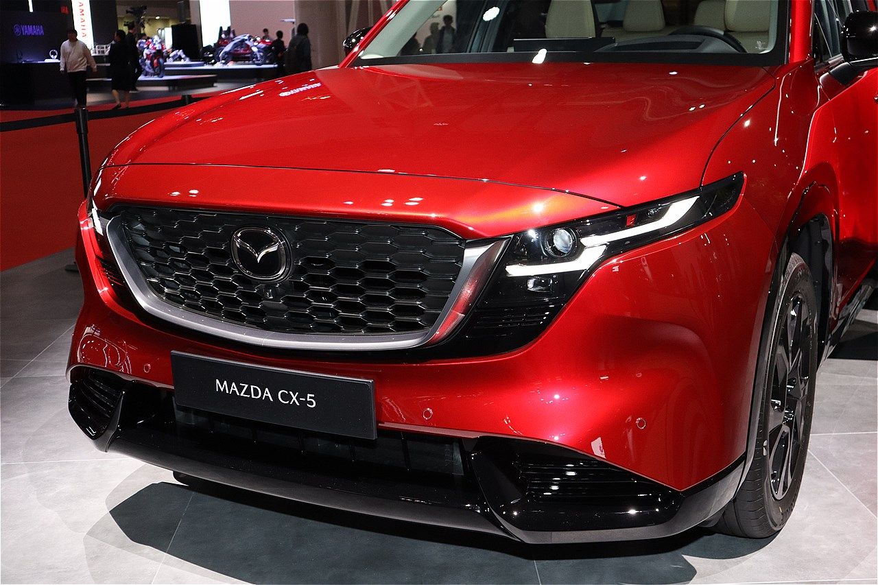 ジャパンモビリティショー2025に展示されたマツダの新型「CX-5」（筆者撮影）