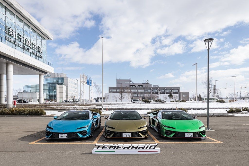 北海道で開催されたランボルギーニ「テメラリオ」「ウルスSE」試乗会の様子（写真：Lamborghini）