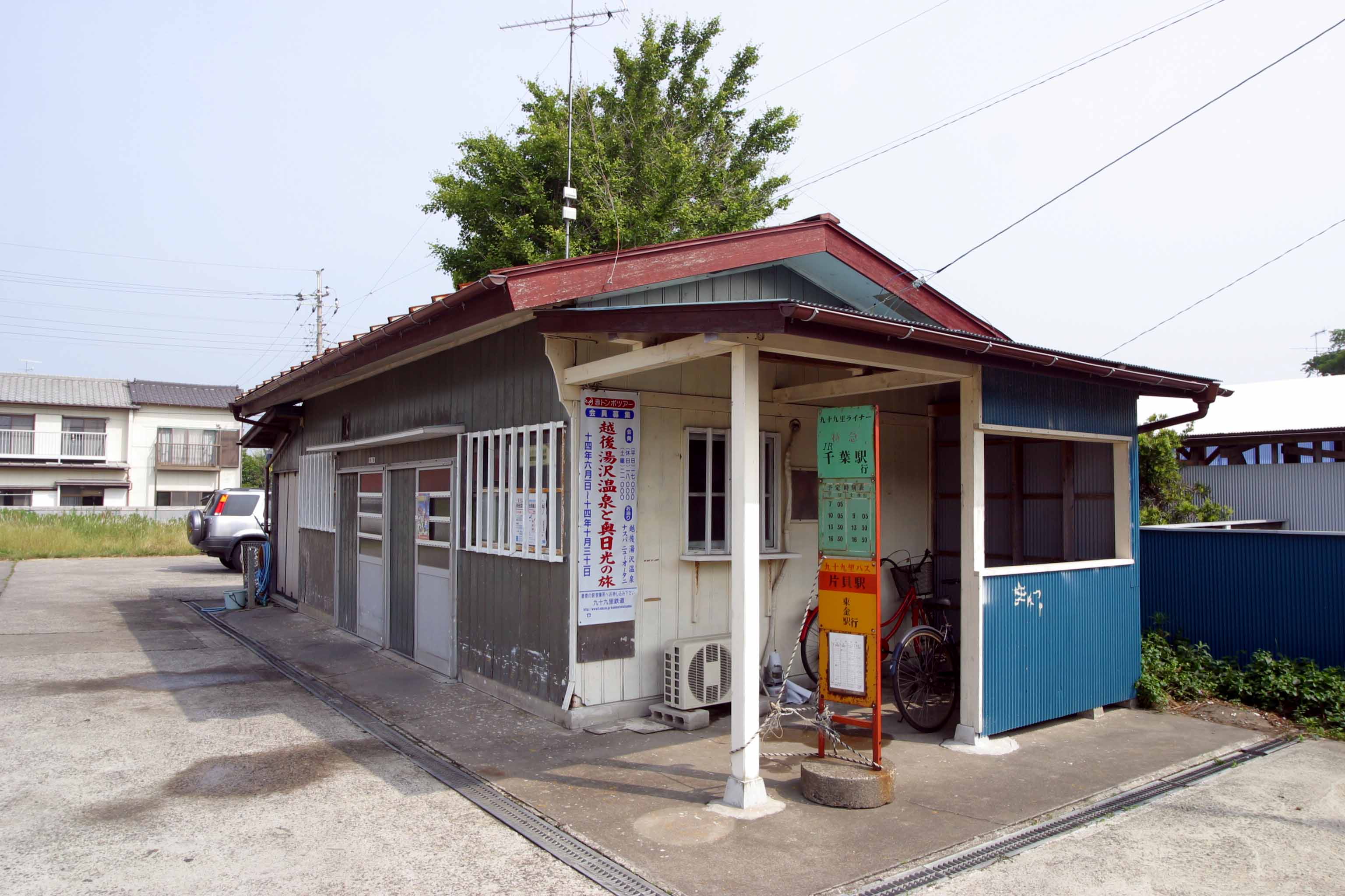 房総半島にあった軽便鉄道、九十九里鉄道の駅跡（撮影：南正時）