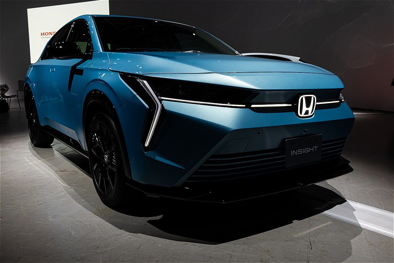 ホンダが2026年春発売を予定している新型BEV「インサイト」（写真：三木 宏章）