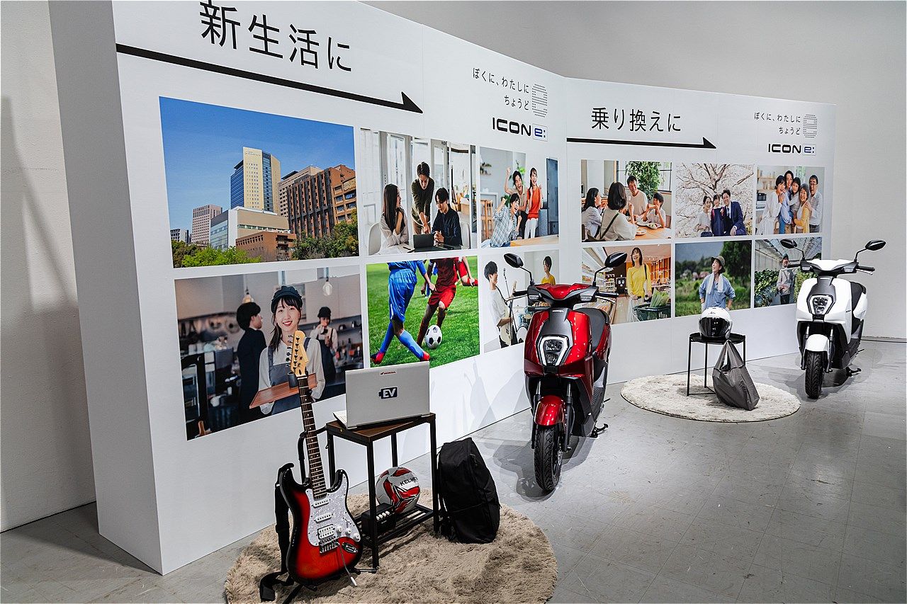 原付一種のホンダ新型電動スクーター｢アイコンe:｣（写真：三木 宏章）